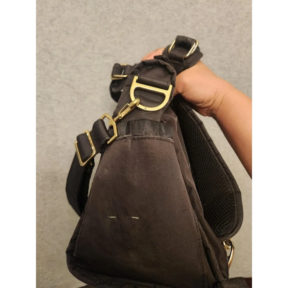 Ju-Ju-Be Black‎ Diaper Bag Backpack Convertible Tote Gold Hardware Organizer